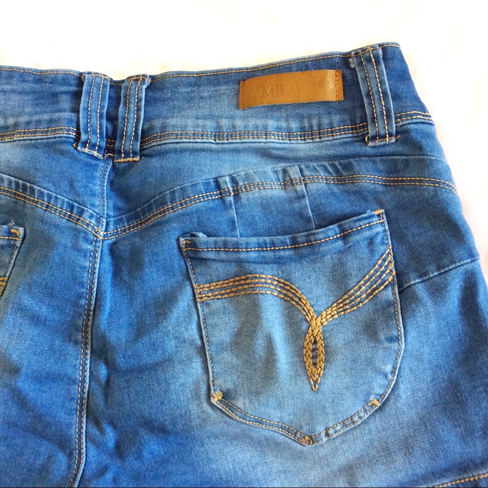 YMI Wanna Betta Butt stretchy denim shorts size 11 Juniors - Picture 6 of 11
